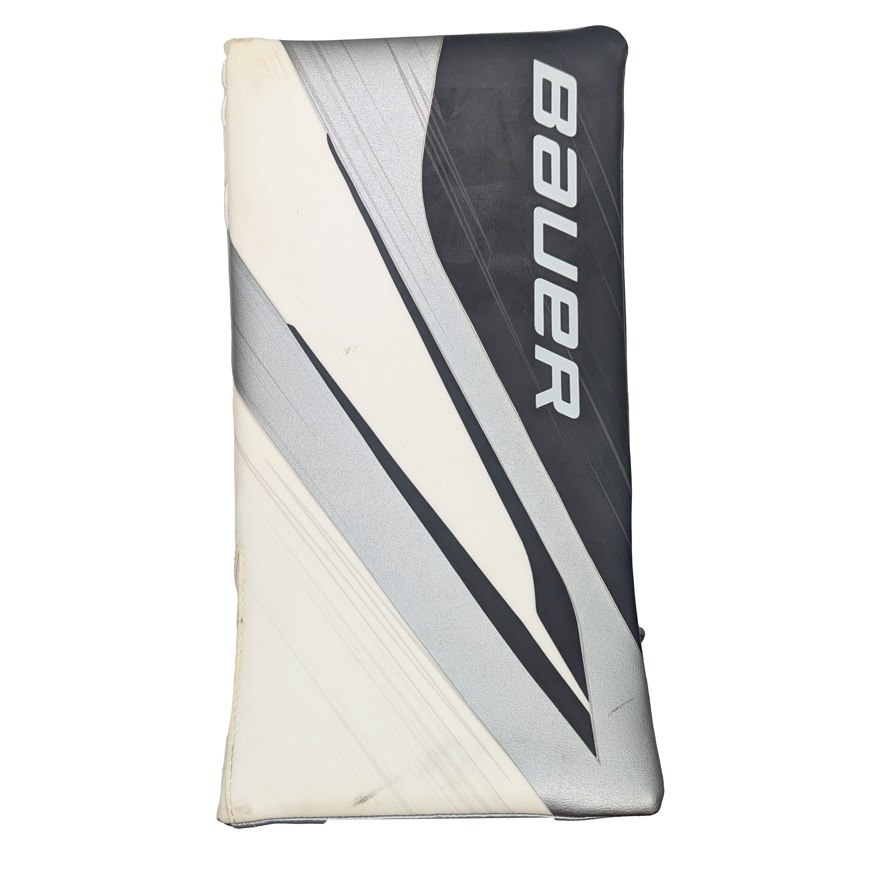 Bauer Vapor Hyperlite 2 - Bloqueur de gardien AHL Pro Stock d'occasion (blanc/noir/argent)
